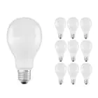 Mehrfachpackung 10x Ledvance CLASSIC LED E27 Birne Matt 19W 2452lm - 827  | Ersatz für 150W