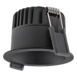 Ledvance Spot LED Foncélight Aluminium Noir 8W 640lm 36D - 927 Blanc Très Chaud | Diamètre 68mm - IP44 - Meilleur rendu des couleurs - Dimmable