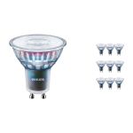 Lot 10x Philips MASTER LED Spot ExpertColor GU10 PAR16 3.9W 265lm 25D - 927 Blanc Très Chaud | Meilleur rendu des couleurs - Dimmable - Équivalent 35W