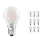 Lot 10x Ledvance CLASSIC LED E27 Poire Filament Dépolie 4.8W 470lm - 827 | Dimmable - Remplacement 40W